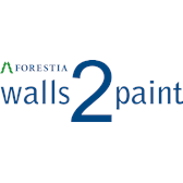 Walls2Paint logo hvit PNG